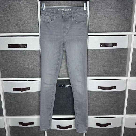 Old Navy Rockstar Built In SculptSkinny Jenas Gray Size 0 - Picture 3 of 10